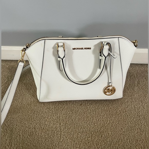 White Michael Kors Purse - Picture 2 of 6